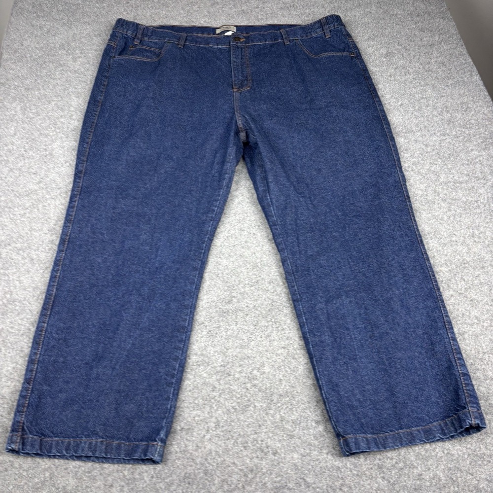 Duke Haband Jeans Men's 50x30 Classic Fit Relaxed Straight Leg Medium Wash Denim